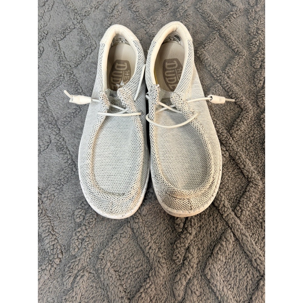 Hey Dude Wally Sox Men's Slip-On Casual Shoes Stone White US 8